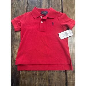 Polo Ralph Lauren Toddler Boy Preppy Old Money Minimalist Polo Shirt 12M NWT